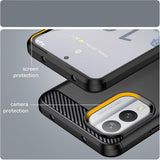 Husa pentru Nokia X30, Techsuit Carbon Silicone, albastru