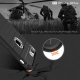 Husa pentru iPhone 8 Plus, Techsuit Carbon Silicone, albastru