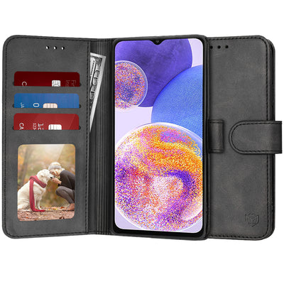 Husa pentru Samsung Galaxy A23, Techsuit Diary Book, negru