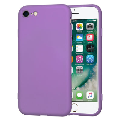 Husa pentru iPhone SE 2, SE 2020, Techsuit SoftFlex, mov