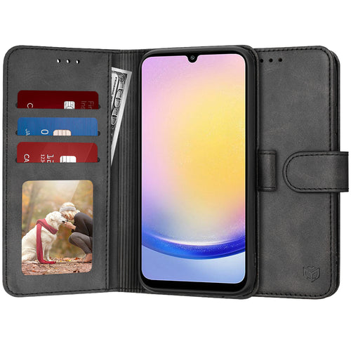 Husa pentru Samsung Galaxy A25 5G, Techsuit Diary Book, negru