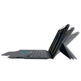 Husa tableta pentru iPad Pro 11 (2024), Techsuit KeyTab Pro + Folie de protectie (cu RGB Wireless Keyboard/Stylus pen Holder), negru