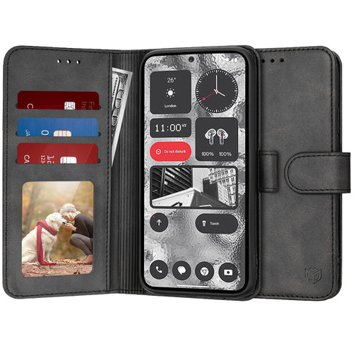 Husa pentru Nothing Phone (2), Techsuit Diary Book, negru