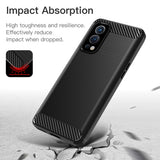 Husa pentru OnePlus Nord 2 5G, Techsuit Carbon Silicone, negru