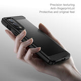 Husa pentru OnePlus Nord 2 5G, Techsuit Carbon Silicone, negru