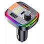 Incarcator auto Yesido Incarcator auto (Y45), cu FM Transmitter, 2xUSB-A, Type-C, Afisaj LED, RGB Light, 18W, negru