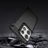 Husa pentru Motorola Edge 50 Ultra, Techsuit Carbon Silicone, albastru