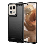 Husa pentru Motorola Edge 50 Ultra, Techsuit Carbon Silicone, albastru