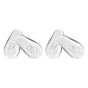 Techsuit [Pack] 2 Pairs of Silicone Nose Pads (NPT1), from Silicone, 14 x 7.5mm, Transparent