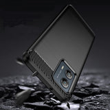 Husa pentru Motorola Edge 50 Fusion, Techsuit Carbon Silicone, albastru