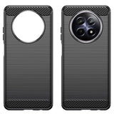 Husa pentru Realme 12, Techsuit Carbon Silicone, albastru