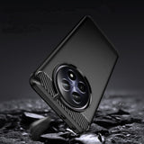 Husa pentru Realme 12, Techsuit Carbon Silicone, albastru