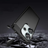 Husa pentru Xiaomi POCO F6, Techsuit Carbon Silicone, albastru