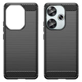 Husa pentru Xiaomi POCO F6, Techsuit Carbon Silicone, albastru
