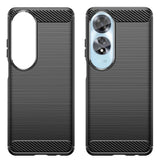 Husa pentru OPPO A60 4G, Techsuit Carbon Silicone, albastru
