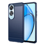Husa pentru OPPO A60 4G, Techsuit Carbon Silicone, albastru
