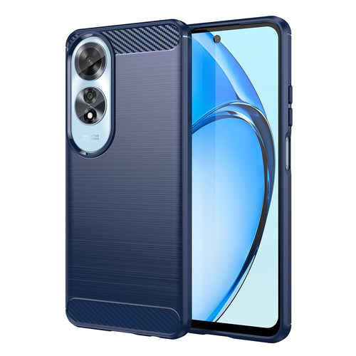Husa pentru OPPO A60 4G, Techsuit Carbon Silicone, albastru