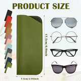 Techsuit Glasses Case (ETSP5), Slim Design, 175 x 75mm, Alb
