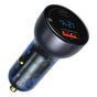 Incarcator auto Baseus (Cckx-C0G), Type-C PD65W, USB QC4.0, gri