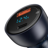 Incarcator auto Baseus (Cckx-C0G), Type-C PD65W, USB QC4.0, gri