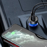 Incarcator auto Baseus (Cckx-C0G), Type-C PD65W, USB QC4.0, gri