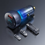 Incarcator auto Baseus (Cckx-C0G), Type-C PD65W, USB QC4.0, gri