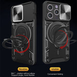 Husa pentru iPhone 16 Pro, Techsuit CamGuard Pro, albastru