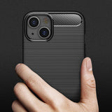 Husa pentru iPhone 13 mini, Techsuit Carbon Silicone, negru