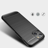 Husa pentru iPhone 13, Techsuit Carbon Silicone, albastru