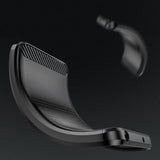 Husa pentru iPhone 16e, Techsuit Carbon Silicone, negru