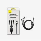 Adaptor Baseus, Data Cable Flash Series 2 Cass030101 Fast Charge USB Type-C Lightning Micro-USB 100W 1 2 M Koff A3d2de