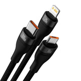 Adaptor Baseus, Data Cable Flash Series 2 Cass030101 Fast Charge USB Type-C Lightning Micro-USB 100W 1 2 M Koff A3d2de