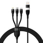 Adaptor Baseus, Data Cable Flash Series 2 Cass030101 Fast Charge USB Type-C Lightning Micro-USB 100W 1 2 M Koff A3d2de
