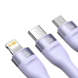 Adaptor Baseus, Data Cable Flash Series 2 Cass030105 Fast Charge USB Type-C Lightning Micro-USB 100W 1 2 M Koff A3d2de