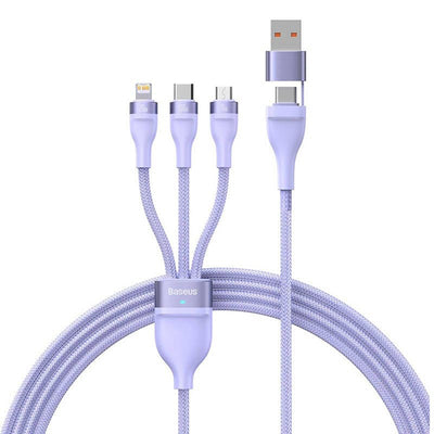Adaptor Baseus, Data Cable Flash Series 2 Cass030105 Fast Charge USB Type-C Lightning Micro-USB 100W 1 2 M Koff A3d2de