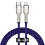 Cablu Baseus de date Cafule Series Metal (Catljk-A05), Type-C to Lightning, Incarcare rapida PD20W, 480Mbps, 2.4A, 1m, mov