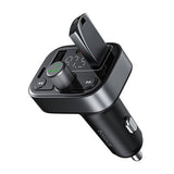 Modulator FM Baseus si Incarcator auto S-09 Pro (C10762200113-00), 2x USB, Type-C, Bluetooth 5.3, Afisaj digital, negru