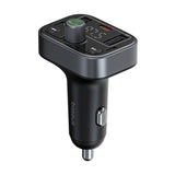 Modulator FM Baseus si Incarcator auto S-09 Pro (C10762200113-00), 2x USB, Type-C, Bluetooth 5.3, Afisaj digital, negru