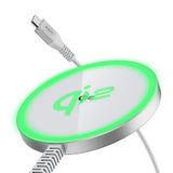 Incarcator wireless ESR Mini Magnetic HaloLock Qi2, MagSafe Compatible, 15W, cu Type-C Cable, 1.5m, argintiu