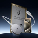 Incarcator wireless ESR Mini Magnetic HaloLock Qi2, MagSafe Compatible, 15W, cu Type-C Cable, 1.5m, argintiu
