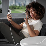 Incarcator wireless ESR Mini Magnetic HaloLock Qi2, MagSafe Compatible, 15W, cu Type-C Cable, 1.5m, argintiu