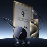 Incarcator wireless ESR Mini Magnetic HaloLock Qi2, MagSafe Compatible, 15W, cu Type-C Cable, 1.5m, argintiu
