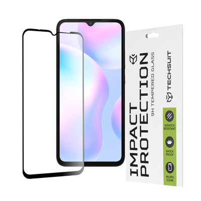 Folie de protectie pentru Xiaomi Redmi 9, Techsuit 111D Full Cover / Full Glue Glass