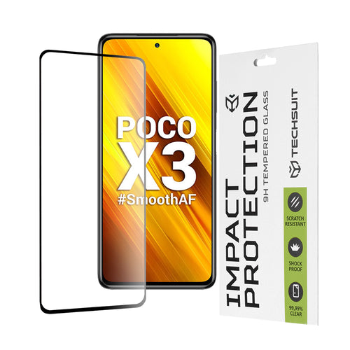 Folie de protectie pentru Xiaomi POCO X3 Pro, Techsuit 111D Full Cover / Full Glue Glass