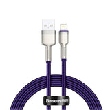 Cablu Baseus de date Cafule Series Metal (Caljk-A05), USB to Lightning, 2.4A, 480Mbps, 1m, mov