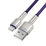 Cablu Baseus de date Cafule Series Metal (Caljk-A05), USB to Lightning, 2.4A, 480Mbps, 1m, mov