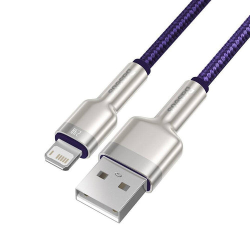 Cablu Baseus de date Cafule Series Metal (Caljk-A05), USB to Lightning, 2.4A, 480Mbps, 1m, mov