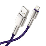 Cablu Baseus de date Cafule Series Metal (Caljk-A05), USB to Lightning, 2.4A, 480Mbps, 1m, mov