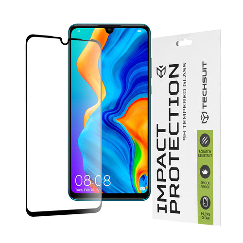 Folie de protectie pentru Huawei P30 Lite, Techsuit 111D Full Cover / Full Glue Glass