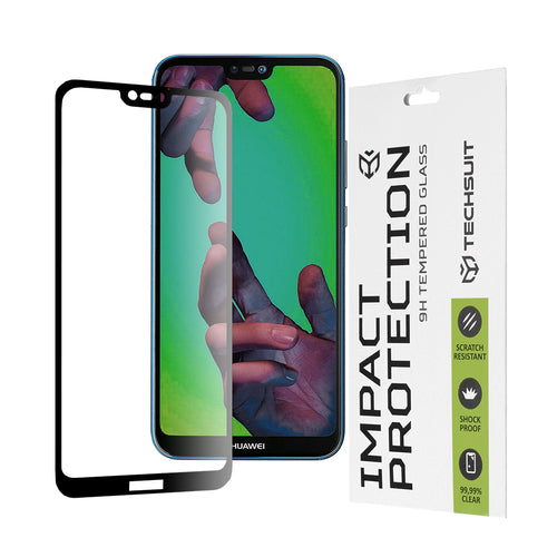 Folie de protectie pentru Huawei P20 Lite, Techsuit 111D Full Cover / Full Glue Glass